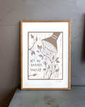 Det du vander vokser - Kunstplakat