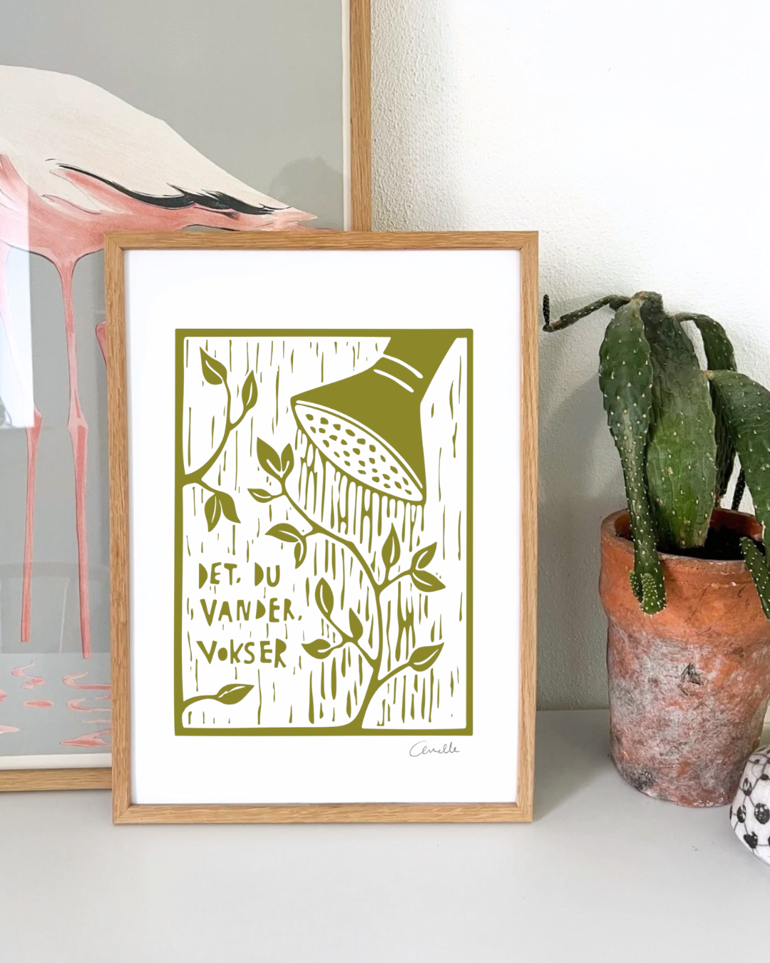 Det du vander vokser - Kunstplakat