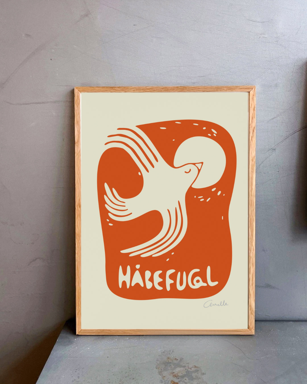 Håbefugl - Kunstplakat