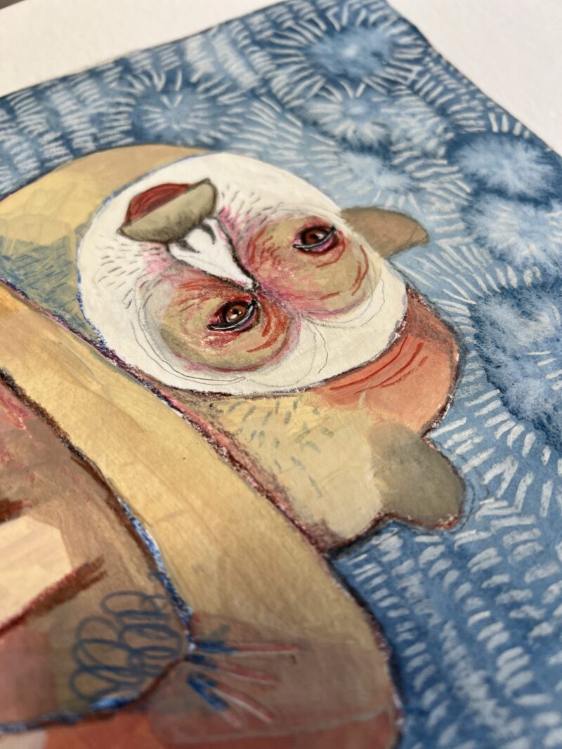 “Monkey Thief”, 30*40 - Billede 3