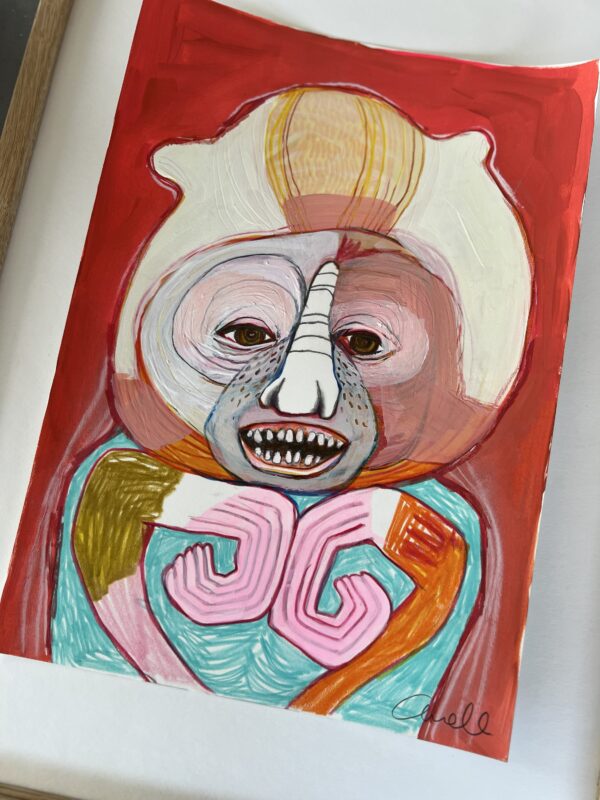 “Monkey Attention”, A4 - Image 2