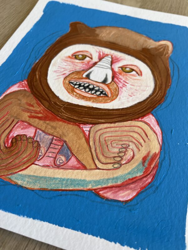 “Monkey Deep Doubt”, 24*32 cm. - Image 5
