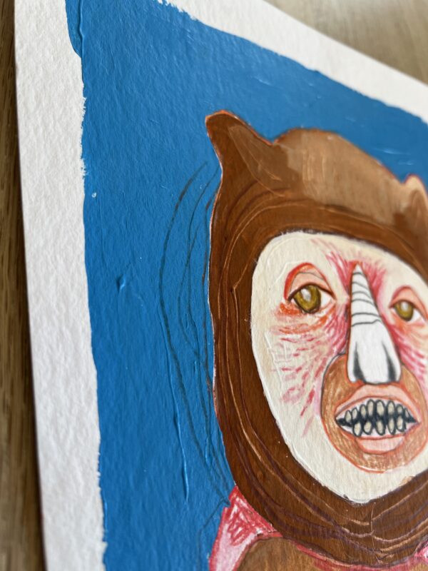 “Monkey Deep Doubt”, 24*32 cm. - Image 3