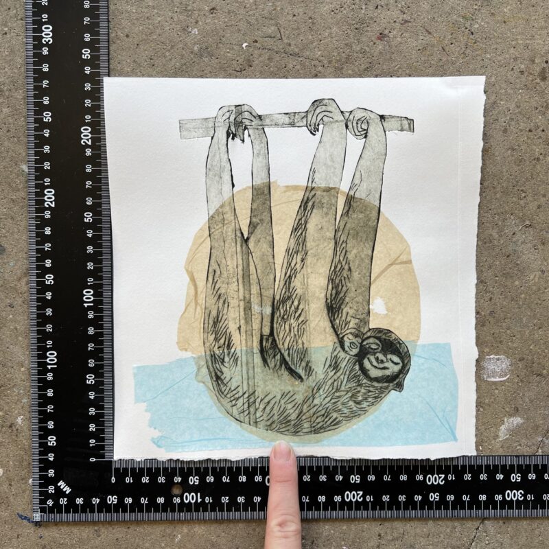 “Dovendyr no. 1”, collografi - Image 2