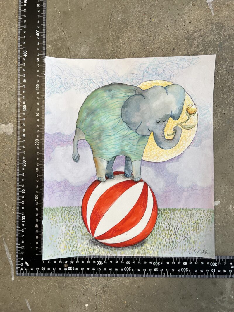 “Tro på, du kan”, original akvarel, 30*35 cm. - Image 2