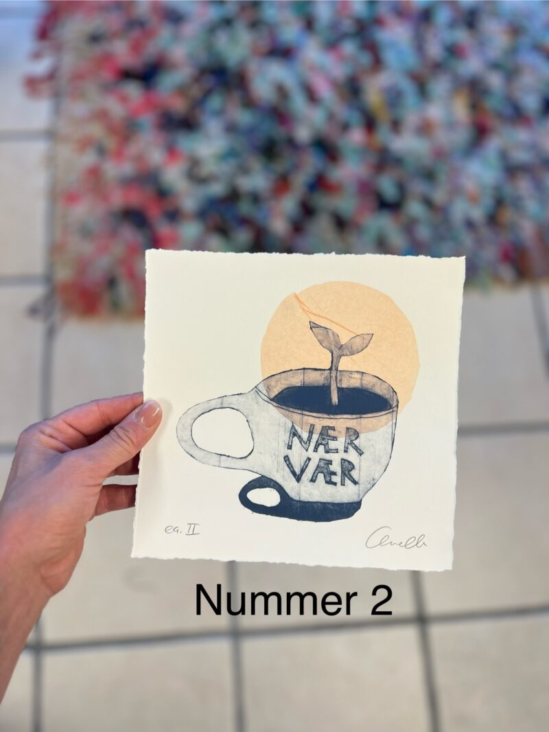 “Nærvær", collografier no. 1 - 4 - Billede 3