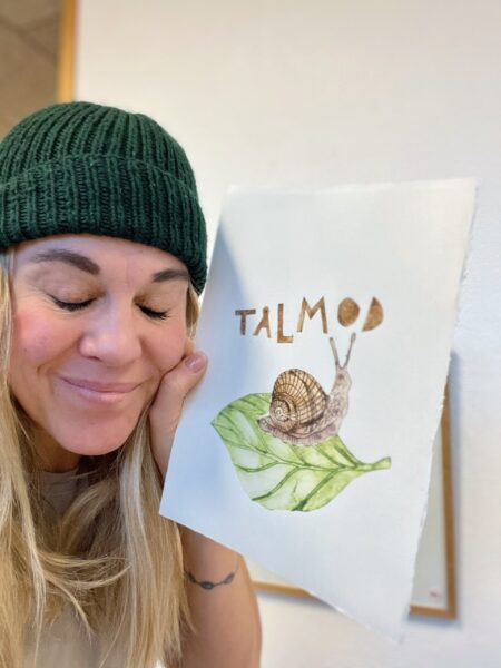 TÅLMOD snegl collografi