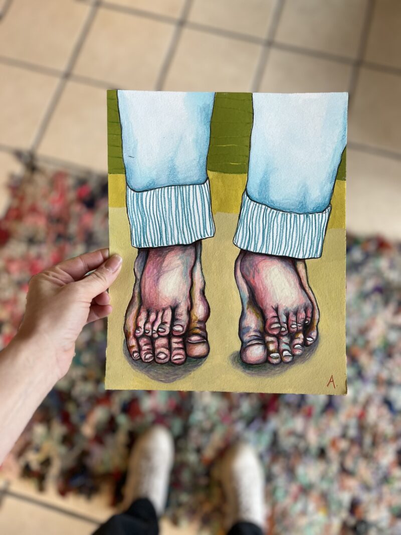 “Doppelgänger”, 24*30 cm - Billede 5