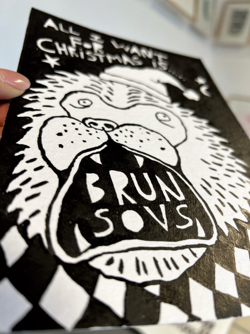 “Brun Sovs no. 9”, originalt værk - Image 2