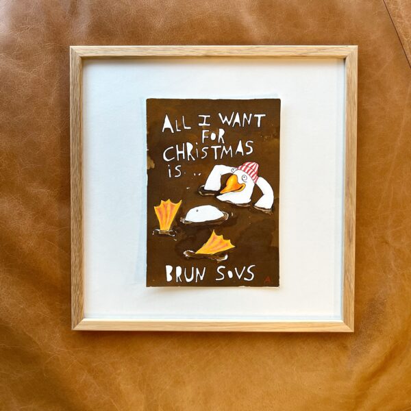 “Brun Sovs no. 7”, originalt værk - Image 3