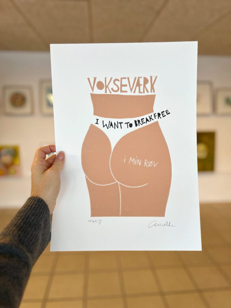 “Vokseværk - I want to break free”, UNIKA, A3 - Image 2