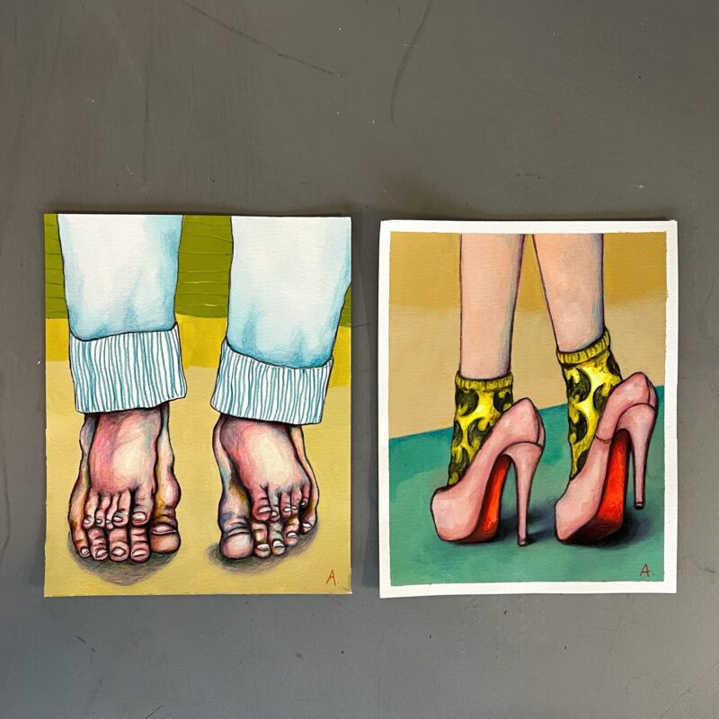 “Doppelgänger”, 24*30 cm - Billede 6