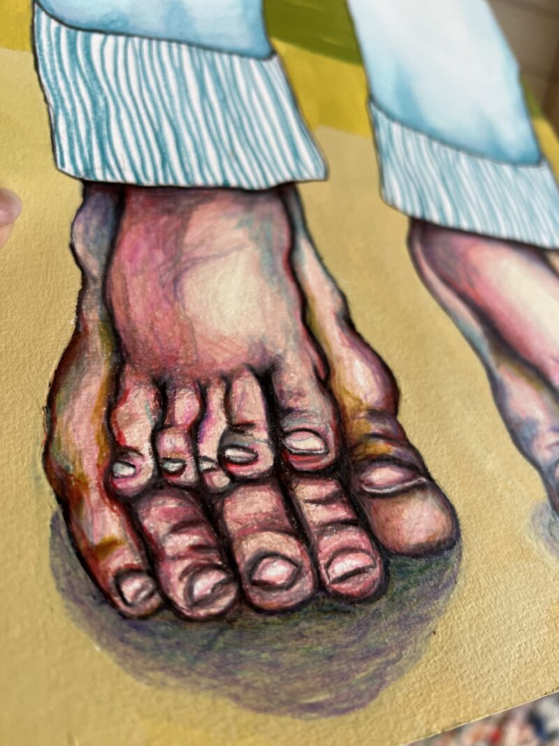 “Doppelgänger”, 24*30 cm - Billede 2