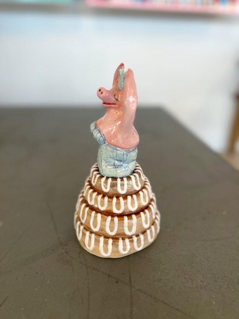 "Toppen af kransekagen", keramikskulptur - Billede 8