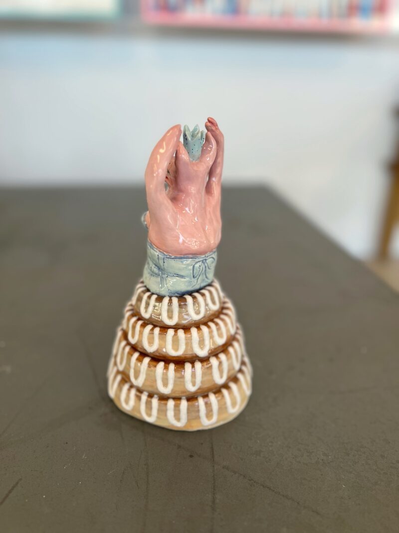 "Toppen af kransekagen", keramikskulptur - Billede 7