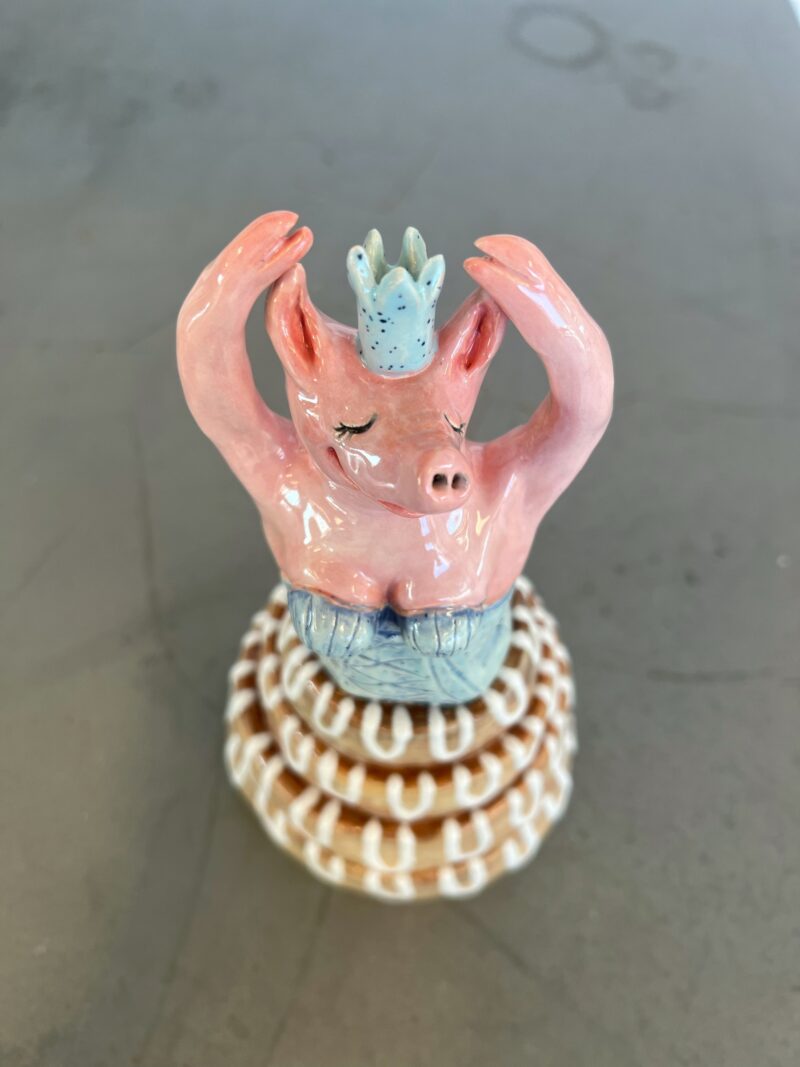 "Toppen af kransekagen", keramikskulptur - Billede 5