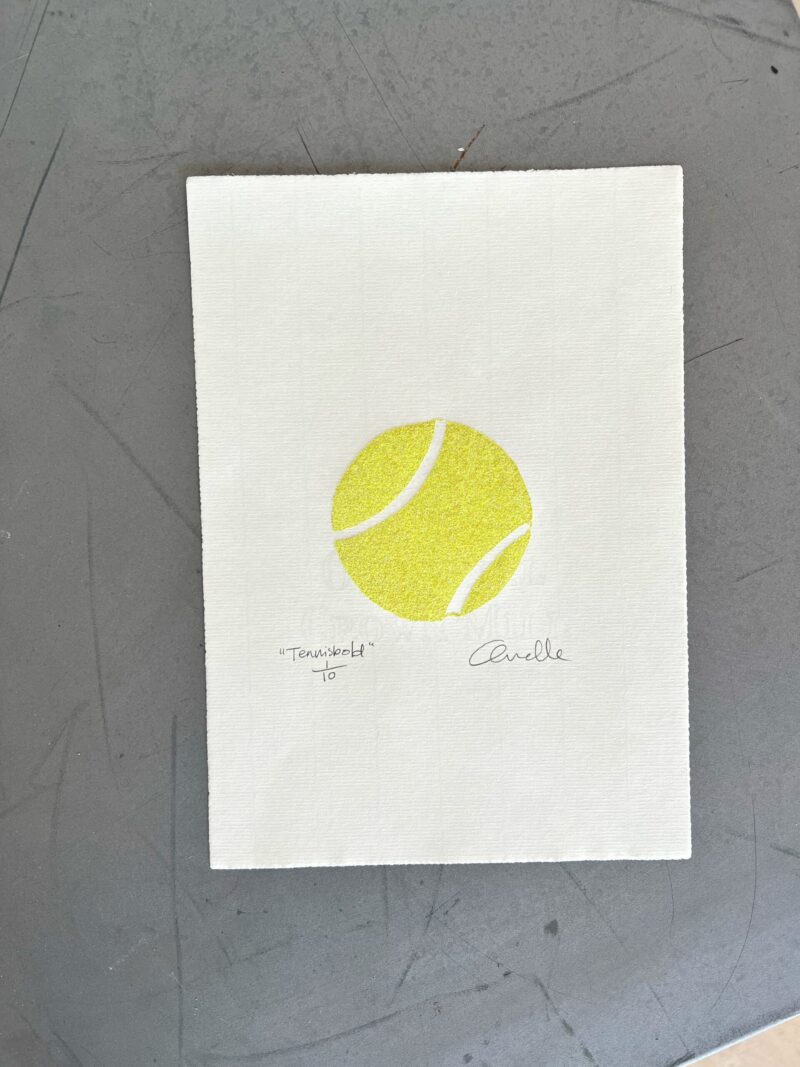 “Tennisbold”, Limited Edition-serie, A4 - Image 2