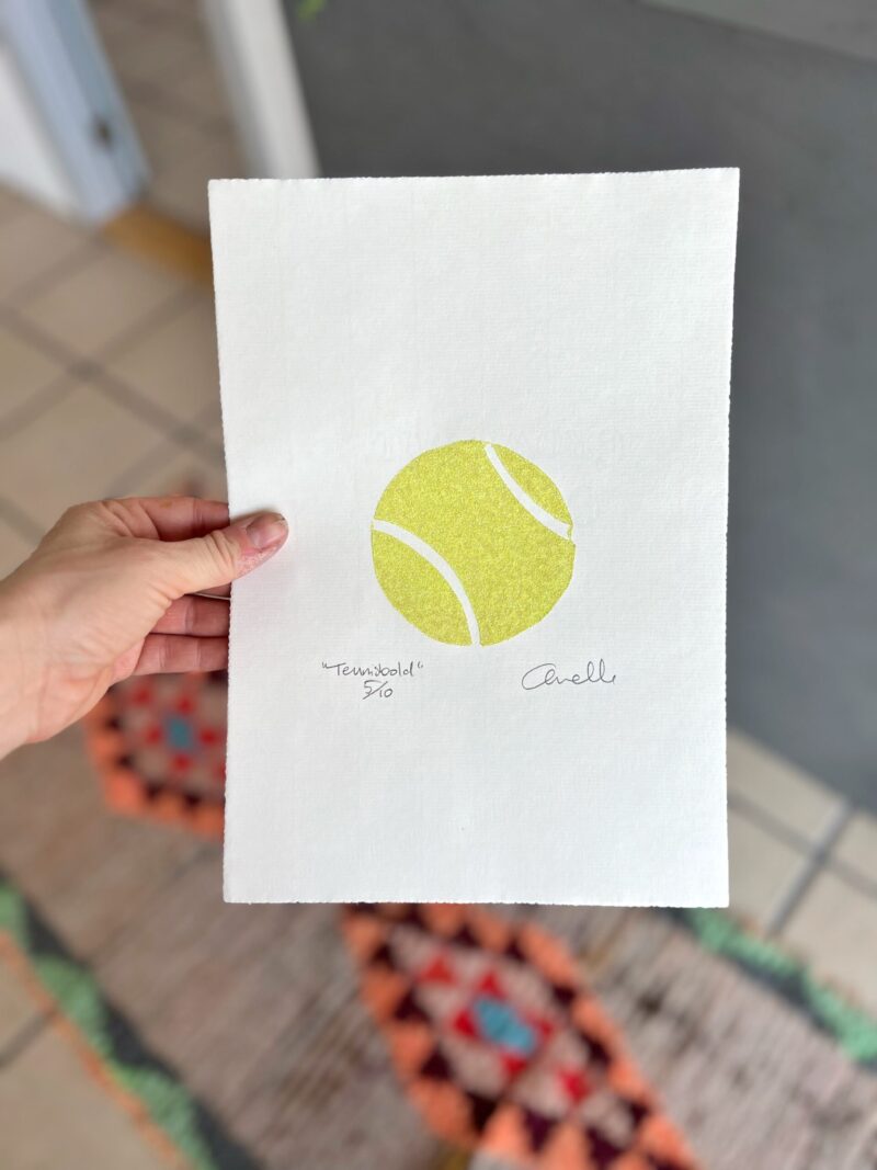 “Tennisbold”, Limited Edition-serie, A4 - Image 8