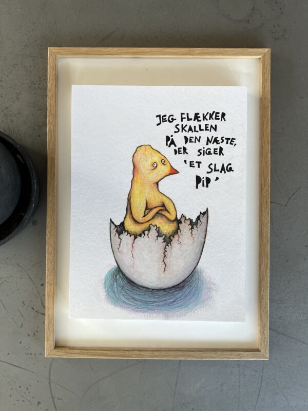 “Et slag pip”, 24*32 cm. - Image 2