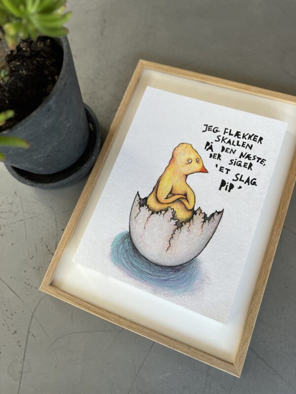 “Et slag pip”, 24*32 cm. - Image 4