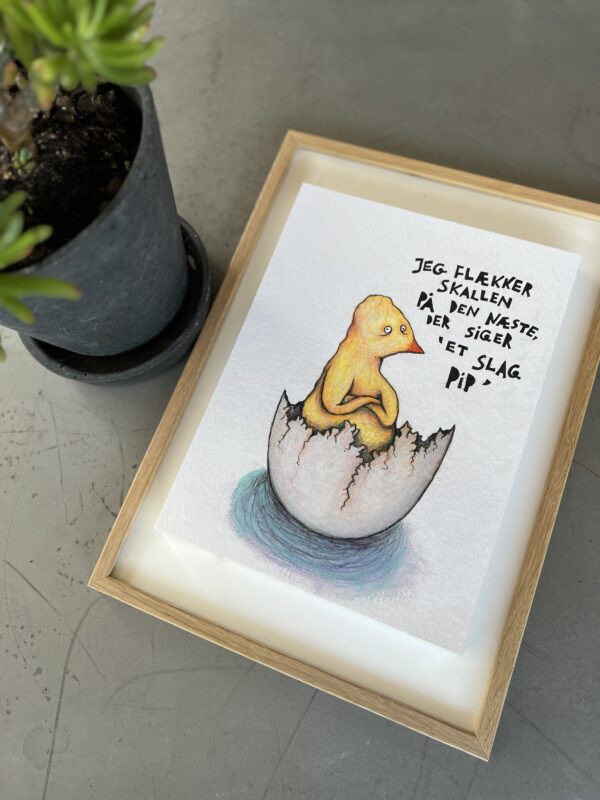 “Et slag pip”, 24*32 cm. - Image 3