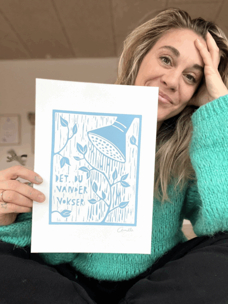 Plakat med titlen Det du vander vokser