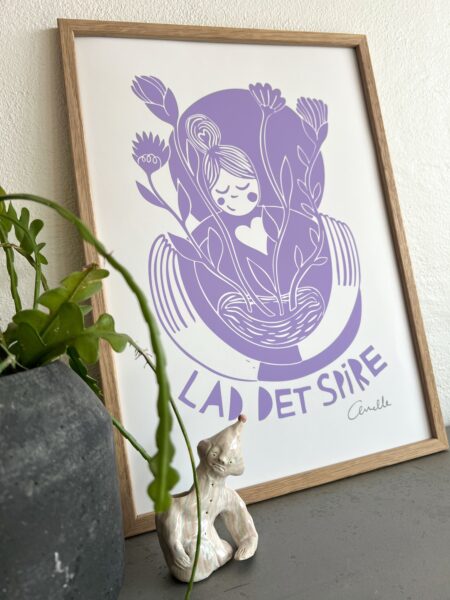 Kunstplakat med titlen Lad det spire