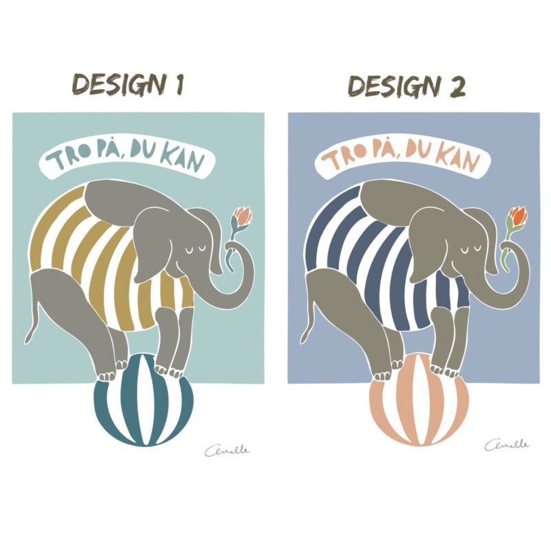 Kunstplakat Tro på du kan