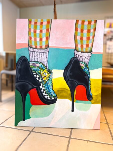 Udforsker, lærredsmaleri