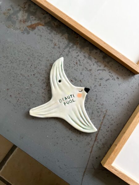 Beautifugl - vægophæng i keramik