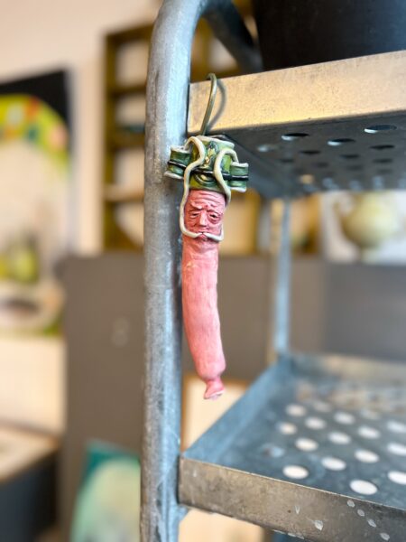 Party-Pølse, Bajer-Bent - vægophæng i keramik