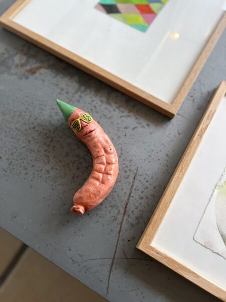 Party-Pølse, Sunny Beach - vægophæng i keramik